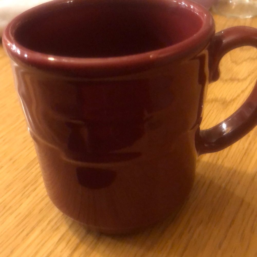 Longaberger  burgundy mug